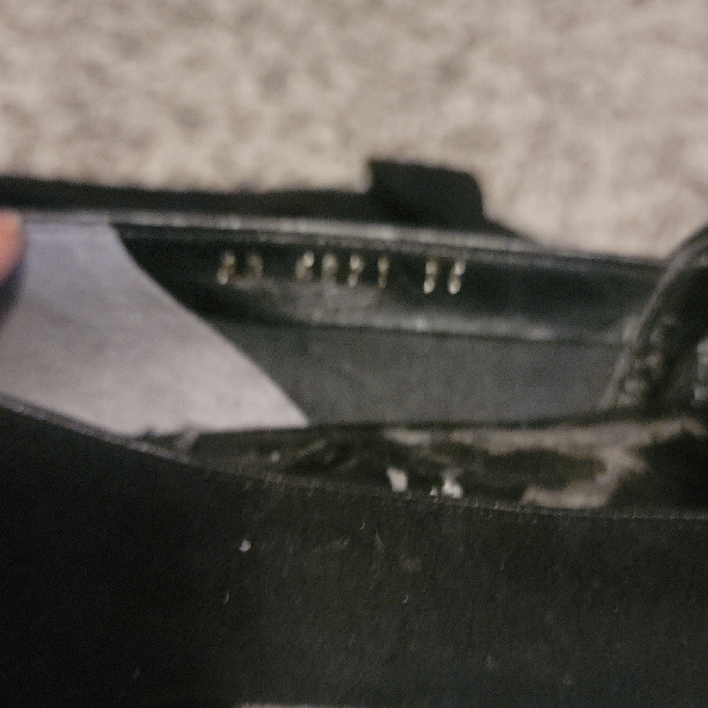 Yves Saint Laurent Black Suede Loafers with Bow - Picture 4 of 7
